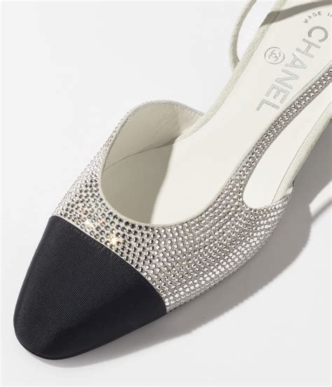 chanel slingback strass|chanel leather slingbacks.